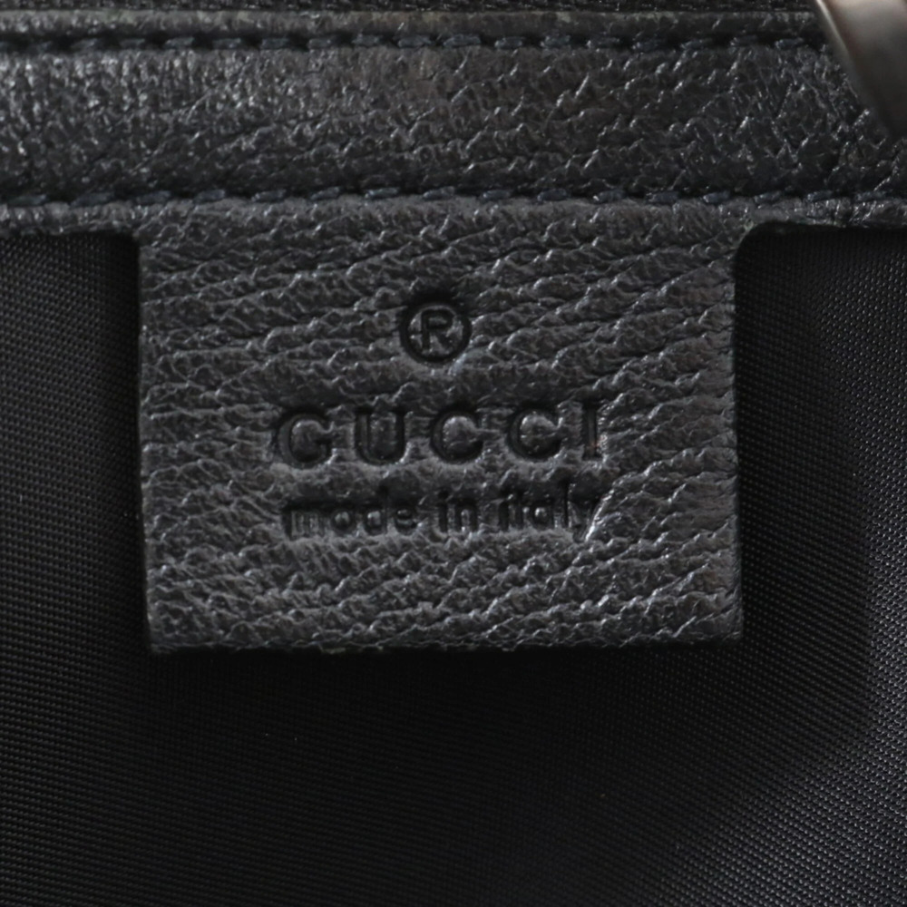 GUCCI Black Leather Tote Bag - Picture 8 of 12